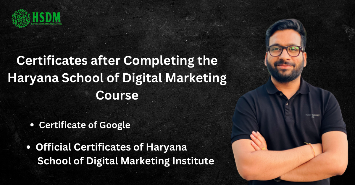 hsdm digital marketing course certificates